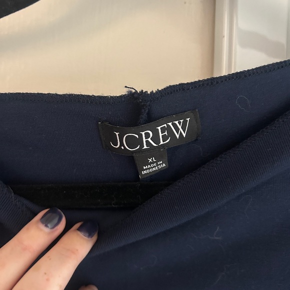 NWOT J. Crew Refined Rib Shell Tank Top, Navy, XL - Picture 4 of 5